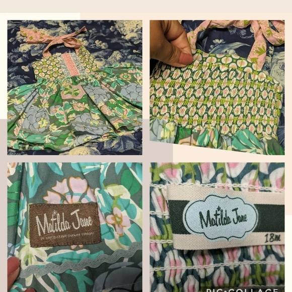 Matilda Jane/Vera Wang Dresses Floral Lot 9-12 mon - Picture 6 of 8